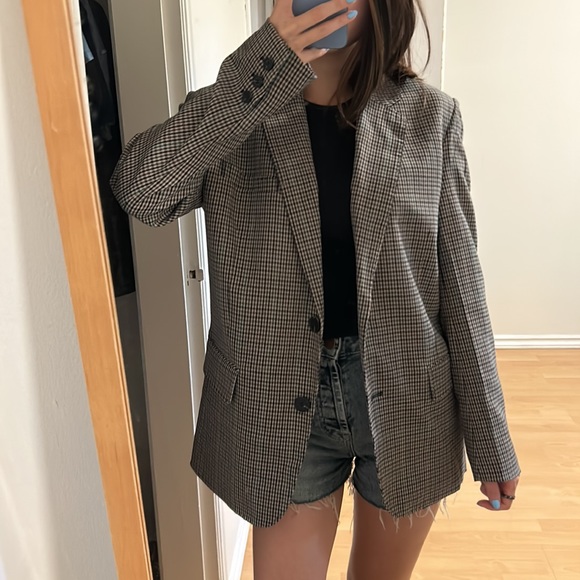 Jackets & Blazers - STUDIO TOMBOY HOUNDSTOOTH BLAZER